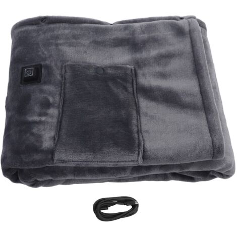 Couverture Chauffante électrique, 5 V à Chauffage Rapide épaississant en Flanelle Douce avec Protection contre la Surchauffe, Arrêt Automatique, Lavable en Machine, Couverture Chauffante pour le (1408 (1/5)