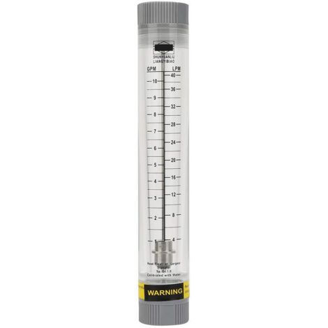 LZM-20G 1-10GPM Type de Tube en acrylique débitmètre liquide débitmètre pour débitmètre d'eau en verre à Tube G3/4in femelle