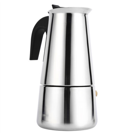 Percolateur en acier inoxydable Moka Pot Cafetière Cuisinière Utilisation au bureau à domicile (300 ml) (1/5)