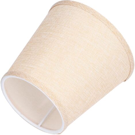 Garniture Abat-jour En Tissu Beige - Pour Bricolage Lampadaire, Avec Bande De Chant Claire