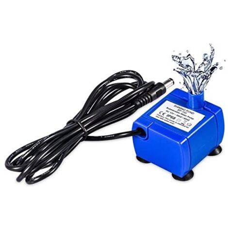 Pompe Alternative pour Fontaine pour Chat, Pompe pour Fontaine pour Animaux de Compagnie avec Cordon d'alimentation de 5,9 Pieds, Pompe de Remplacement pour Fontaines pour Animaux de Compagnie (1/5)