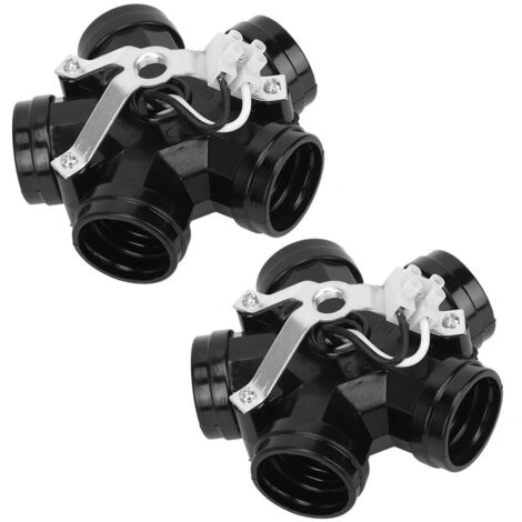 2 pièces 5 têtes E27 base de lampe adaptateur de douille (1/5)