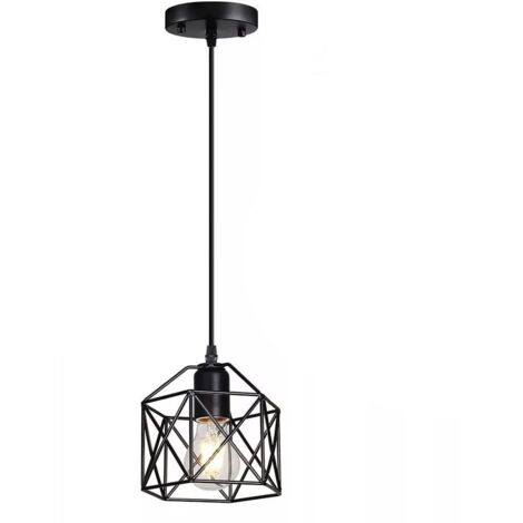 Éclairage Suspendu Industriel, Luminaires Suspendus E26, Suspension de Ferme Vintage pour éclairage de Bar (1/5)