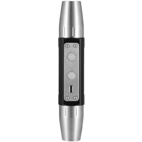 Lampe de Poche en Jade Rechargeable Micro USB Double Tête avec 4 Sources de Lumière Torche Lumineuse pour L'évaluation des Bijoux