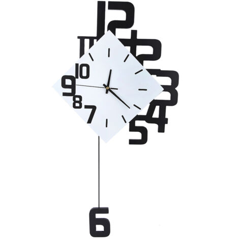 Horloge murale en fer forgé de style nordique horloge murale suspendue bar de salon (1/5)