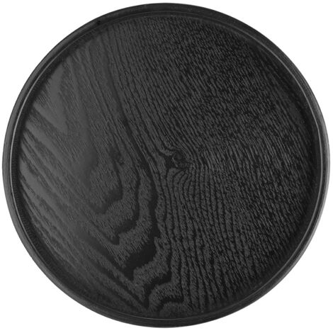 Forme ronde en bois massif Thé Café Snack Alimentaire Repas Plateau de service Plateau Restaurant Plateaux 30cm