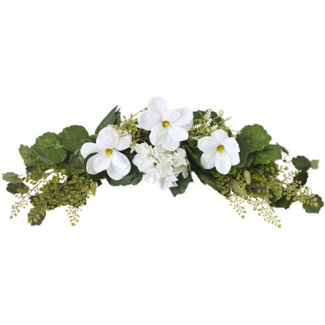 Décorations de Porte de Guirlande de Printemps, Faux Accessoires de Fleurs de Célébration D'église pour la Photographie de Fête de Mariage (Z) (1/5)