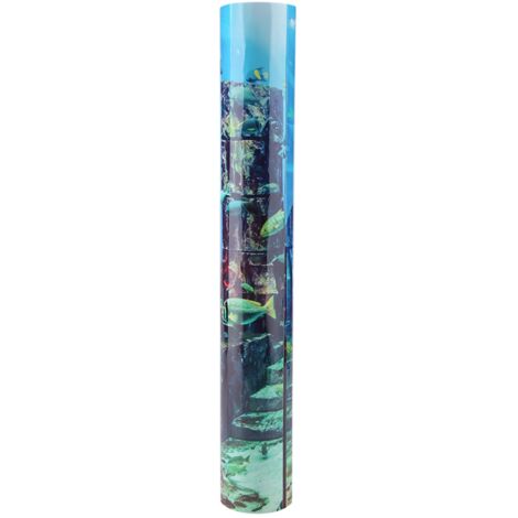 Affiche sous-marine de fond d'aquarium de corail autocollant de décorations murales de réservoir de poisson 122 x 46 cm (1/5)