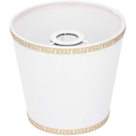 Abat-jour en tissu, abat-jour, décoration lumineuse blanc pur 6 pièces pour étude de chambre à coucher de studio d'hôtel (1/5)