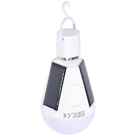 Panneau Solaire LED Ampoule Portable tanche Intérieur/Extérieur Randonnée Camping Lampe De Secours 12W (1/5)