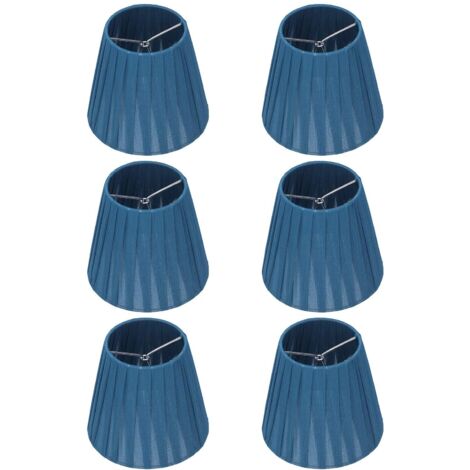 Abat-jour, abat-jour 6 pièces, 3,5" 5,1" 5,5" Clip bleu sur une bonne transmission de la lumière, pour lustre de petite taille A, B, C, F, P