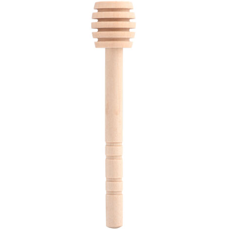 50 pièces/ensemble ménage en bois confiture miel trempette pot distribution collecte tige d'agitation bâton 10cm (1/5)