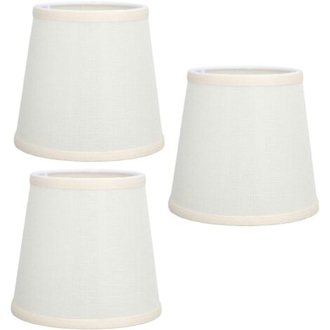 Abat-jour de Table fabriqué à la main, 3 pièces, tissu doux à haute transmission, très Durable, conception sûre, petits abat-jour (1/5)