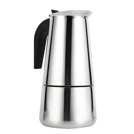 Percolateur en acier inoxydable Moka Pot Cafetière Cuisinière Utilisation au bureau à domicile (450 ml) (1/5)
