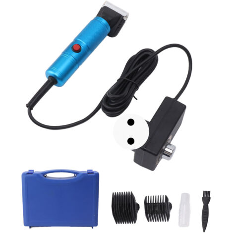 Cisailles à moutons électriques Tondeuses à moutons Tondeuses pour chiens Tondeuses de toilettage pour animaux rechargeables avec tête de coupe pour moutons chèvres Bleu EU Plug 100240V (1/5)
