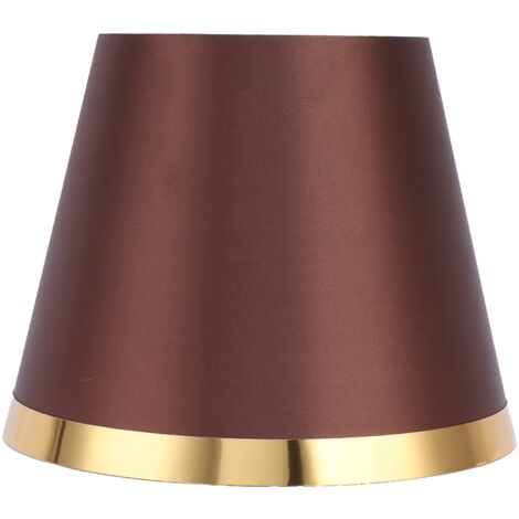 Petit Abat-Jour, Abat-Jour Moderne de Style européen, Abat-Jour de Lampe de Lecture, Fournitures d'éclairage au Sol, Abat-Jour en Tissu pour Chambres à Coucher, couloirs, salles(café PX133) (1/5)