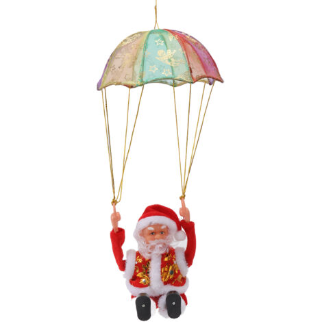 Ornements de Vieil Homme de Parachute, Ornements Pratiques de Noël de Parachute de PC de Toison Sûrs Respectueux de l'environnement pour la Fenêtre pour des Enfants (Saut (1/5)