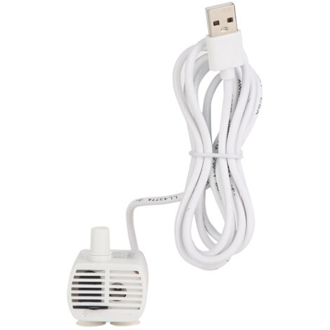 Mini pompe à eau submersible de pompe d'USB pour le distributeur d'eau d'animal familier d'aquarium de réservoir de poissons (1/5)