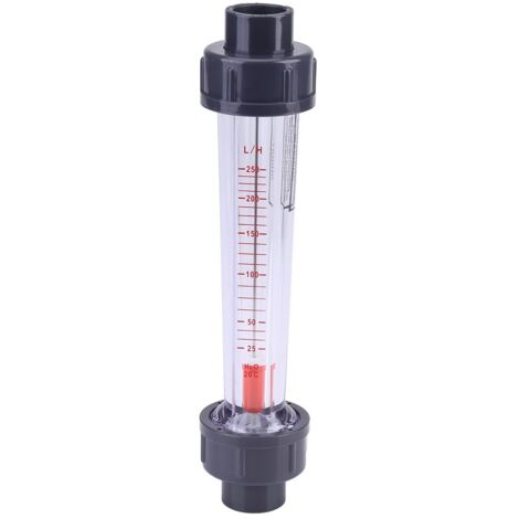 Débitmètre d'eau 25-250L/H, type de tube en plastique de débitmètre instantané d'eau