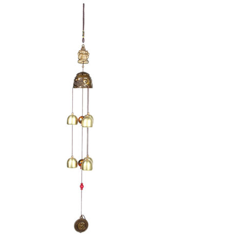 Ornement suspendu bonne chance Feng Shui, cloches de couleur, carillons éoliens, décoration de maison chinoise (feuilles) (1/5)