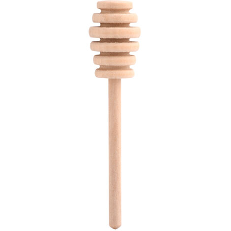 50 pièces/ensemble ménage en bois confiture miel trempette pot distribution collecte tige d'agitation bâton 10.5cm (1/4)