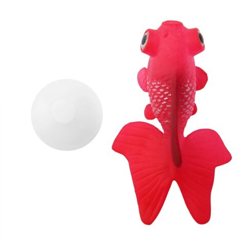 Aquarium Décoration Drle Artificielle Silicone Petit Poisson Fish Tank Ornement Poisson Rouge (1/5)