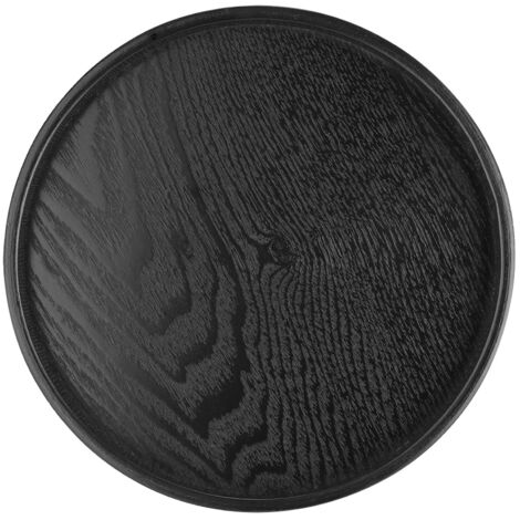 Forme ronde en bois massif Thé Café Snack Alimentaire Repas Plateau de service Plateau Restaurant Plateaux 21cm (1/5)