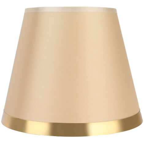 Petit abat-jour, abat-jour moderne de style européen, abat-jour de lampe de lecture, fournitures d'éclairage au sol, abat-jour en tissu pour chambres à coucher, couloirs, salles d'étude(PX128 or) (1/5)