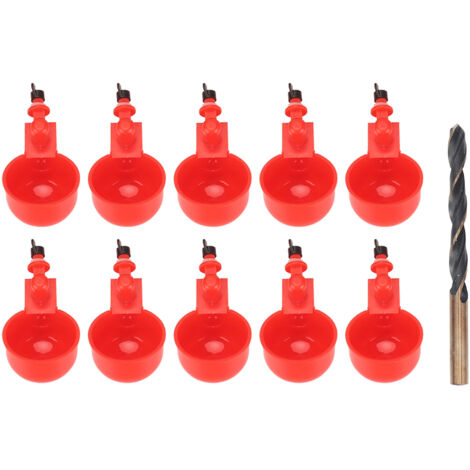 Poulet Abreuvoir Tasses Remplissage Automatique Abreuvoir Poulet Alimentation D'eau Kit Volaille Abreuvoir pour Canards Oies Dindons (1/5)