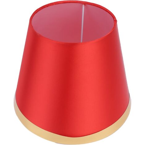 Petit Abat-Jour, Abat-Jour Moderne de Style européen, Abat-Jour de Lampe de Lecture, Fournitures d'éclairage au Sol, Abat-Jour en Tissu pour Chambres à Coucher, couloirs, salles(PX134 Rouge) (1/5)