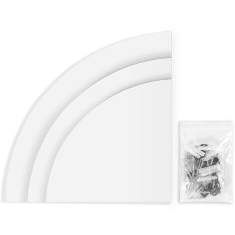 3 pièces étagère d'angle flottante murale étagère de rangement étagères meubles de maison décor de bureau (1/5)