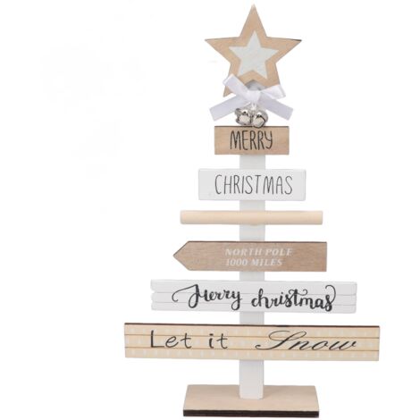 Signe de Noël Intérieur, Noël (Blanc) (1/5)