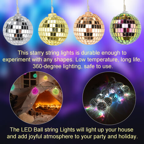 Décor Boules Disco,25 Pcs Boules Miroirs,Mini Boules Disco,Petites Décor Boules Disco,25 Pcs Boules Miroirs,Mini Boules Disco,Petites