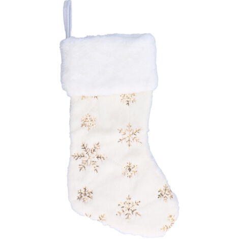 Chaussette d'arbre de Noël, pendentif pendentif, patrons de broderie d'ouverture supérieure grand, exquis fait à la main pour le magasin, la maison, le restaurant (or) (1/5)