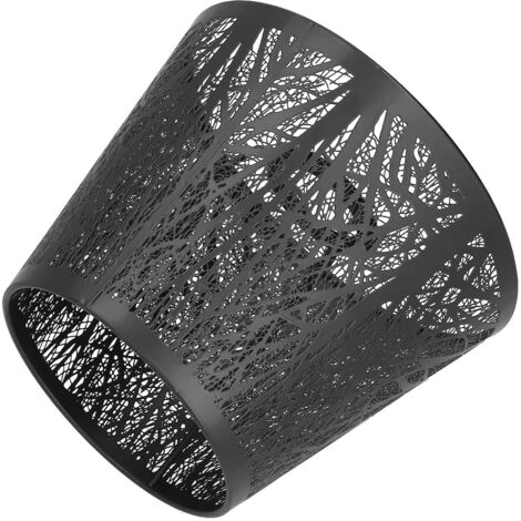 Abat-jour Arbre en Fer forgé sculpté Forêt Forme E27 Mini pour Lampe de Table Chambre Chevet Décor (Noir) (1/5)