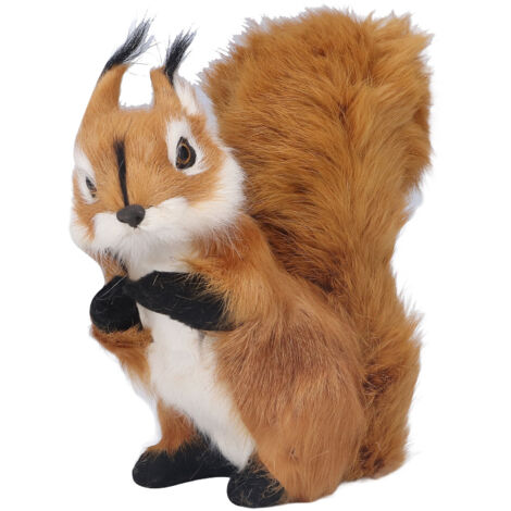Simulation cureuil Grand Mignon Réaliste Simulation cureuil Artisanat Décorations Ornement De Jardin (1/5)