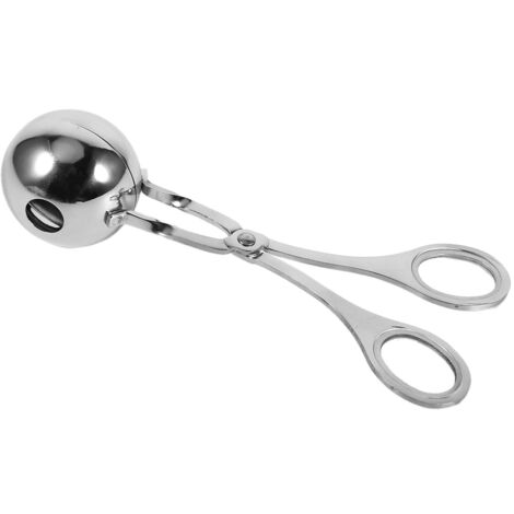 Boule à viande en acier inoxydable, artisanat de cuisine, pâte à biscuits, cuillère à boulettes de viande, fabricant de boules de Melon, grand (1/5)