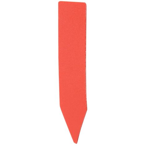 Étiquette de nom de fleur en plastique, étiquette du nom de la plante, facile à coller 100 pièces de 1,97 x 0,39 pouces imperméable anti-UV nom de la plante étiquette rouge (1/5)