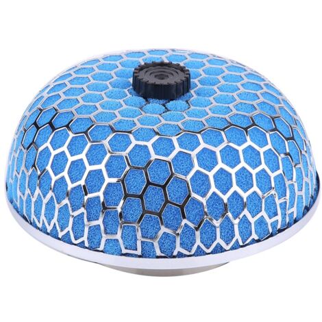 Filtre d'admission d'air de voiture, nettoyeur de mousse de champignon, gaze à haut débit universel (bleu) (1/5)