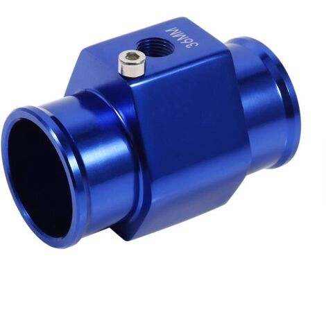 36mm Capteur de Radiateur, Adaptateur de Sonde de Température de l'Eau Tuyau de Radiateur Universel en Alliage Aluminium Bleu (1/5)