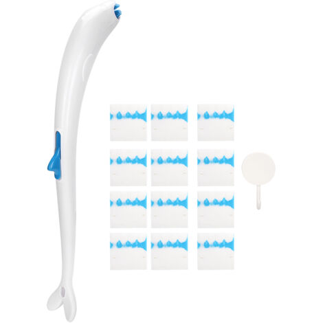 Système de nettoyage de toilettes jetables Kit de brosse de toilette jetable avec 12 recharges jetables dans les toilettes ensemble d'outils de nettoyage (1/5)