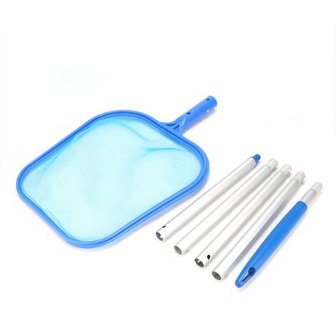 Outils de nettoyage de piscine cumoire de nettoyage de filet de rteau à feuilles de piscine avec accessoires de nettoyage de tige (1/5)