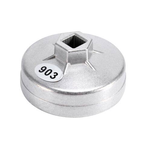 74mm 14 Flte En Aluminium Filtre Huile Clé Socket Remover Outil 903 Couleur Argent pour BMW Audi Benz (1/5)