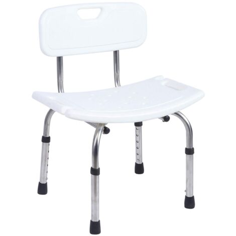 Chaise de Baignoire Chaise élévatrice de Baignoire avec Support Dorsal Banc de Douche Portable, Tabouret de Bain, pour Adultes âgés (1/5)