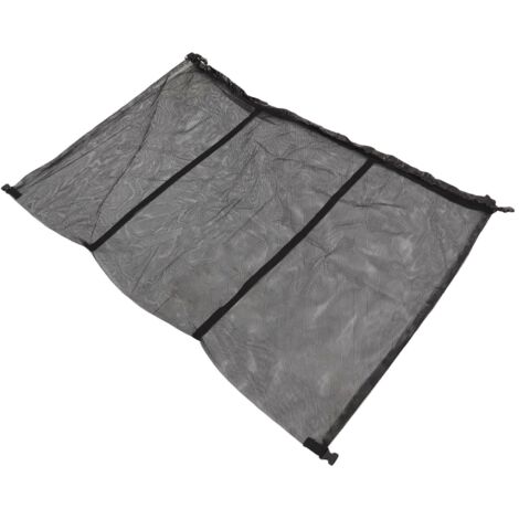 Filet De Rangement Suspendu Pour Piscine - 140x89 Cm, Noir - Stockage Jouets, Bouées, Accessoires - Séchage Rapide