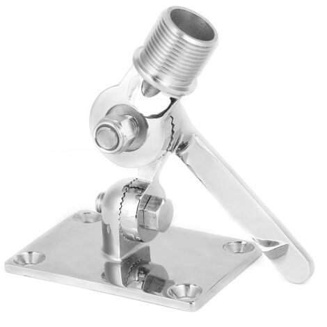 Support de support de base réglable pour antenne talkie en acier inoxydable VHF marine (1/5)
