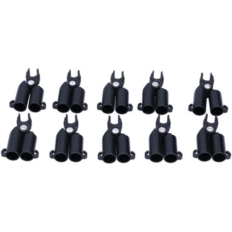 10 pièces A-Type joint de connexion fixe Clip plante prend en charge fixation piquets connecteur outil de jardin (11mm ID)
