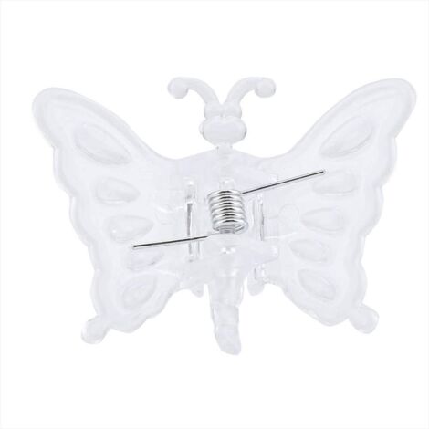 100PCS Plant Support Orchid Clips Clips Vine Plant Clips, Clips Papillon en Plastique de Jardin pour Soutenir Les tiges, Les tiges, Les vignes, Transparent (1/5)