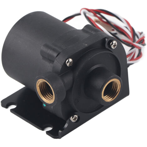 Mini pompe à eau G1/4 pouces pour ordinateur, pompe de refroidissement à eau sans balais DC avec ligne de vitesse, sortie d'eau gauche (1/5)