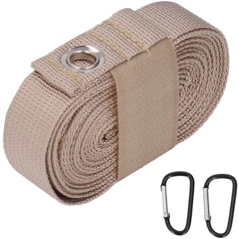 Tente extérieure Canopy Extension Belt Multifonctionnel Nylon Camping Corde Longe Kaki (1/5)
